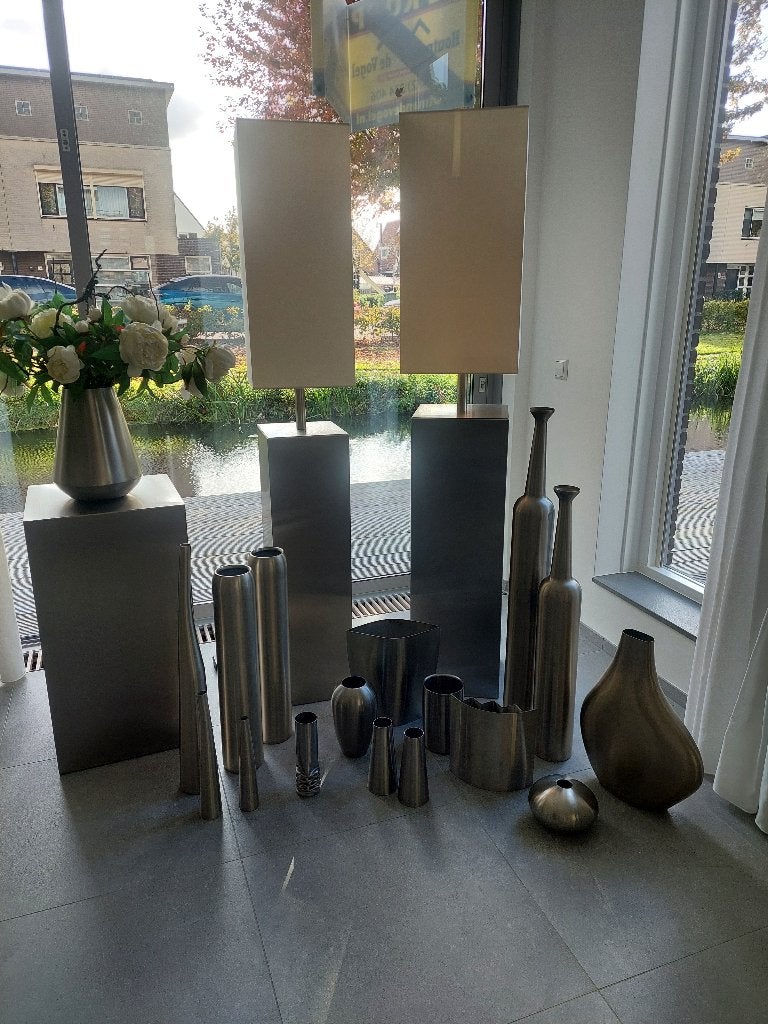 RVS Lampen, vazen, spiegel e.d., Ophalen, Minder dan 50 cm, 100 tot 150 cm, Zo goed als nieuw