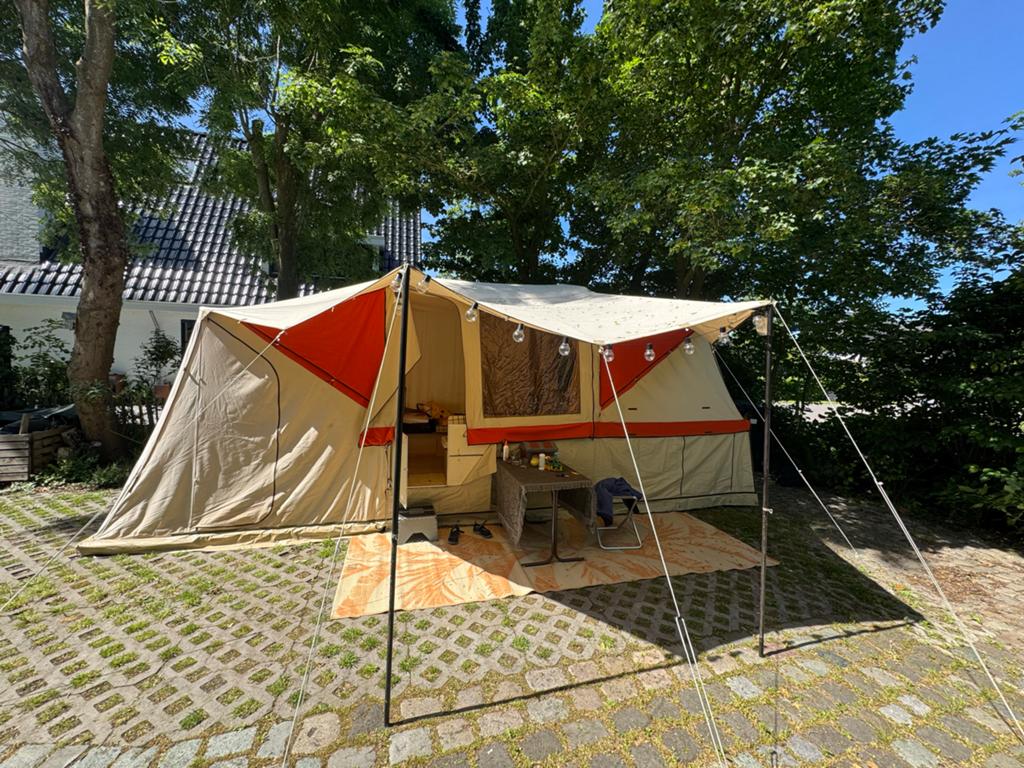 Holtkamper Flyer vouwwagen eerste generatie, Ophalen, Beige, Aanwezig, Holtkamper