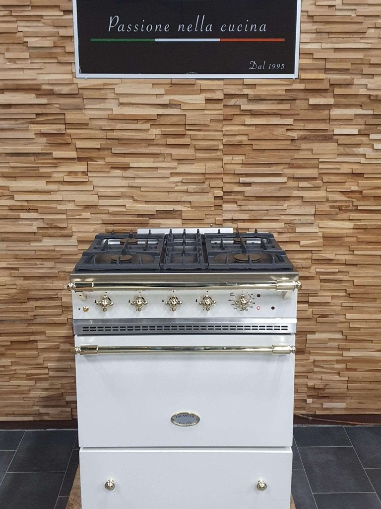 🔥Luxe Lacanche Fornuis 70cm crème + messing 4 pits, Niet ingevuld, 60 cm of meer, Niet ingevuld, Ophalen of Verzenden