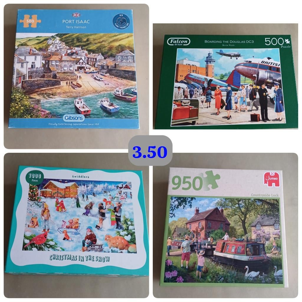 Puzzels, Ophalen of Verzenden, 500 t/m 1500 stukjes, Zo goed als nieuw