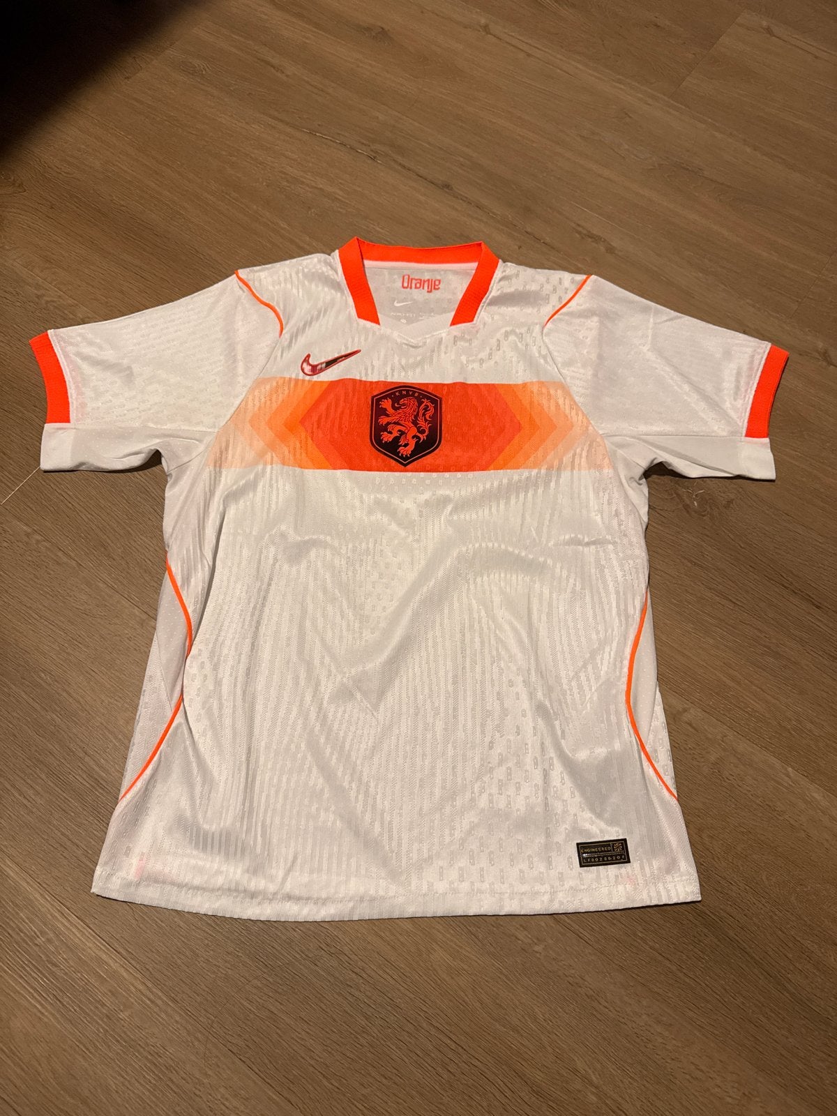 Nederlands Elftal Shirt Maat L - Wit Oranje, Kleding | Heren, Maat 52/54 (L), Wit, Nieuw, Ophalen of Verzenden