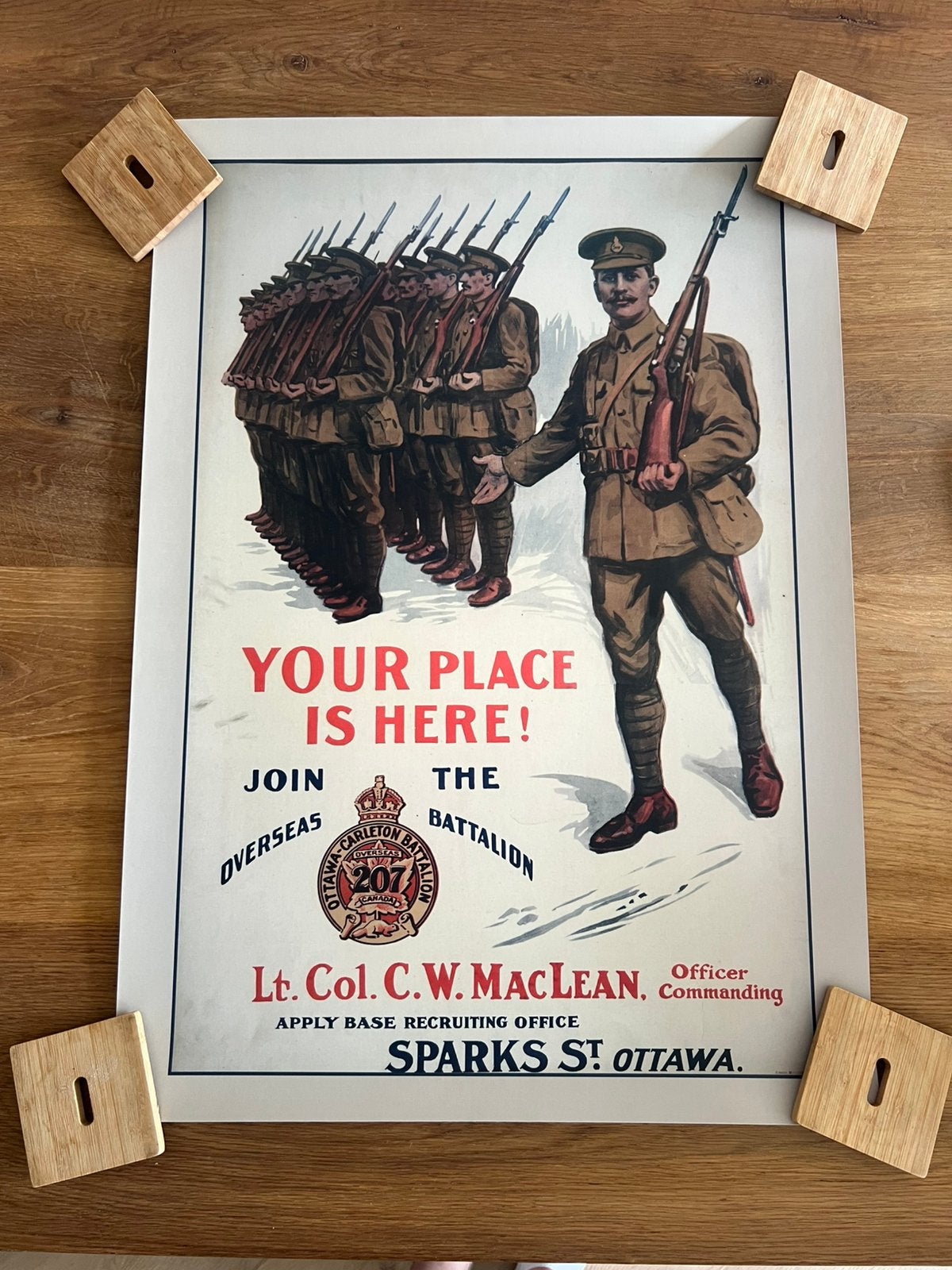 Poster Canada wo2, Ophalen of Verzenden, Luchtmacht, Engeland, Foto of Poster