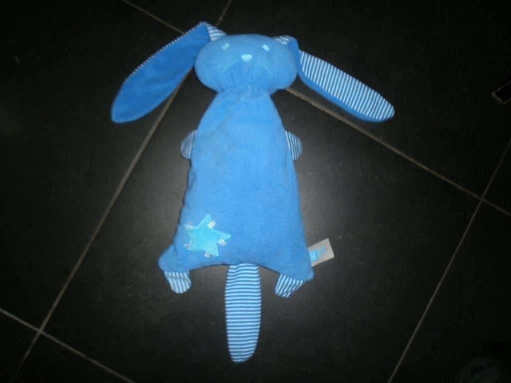 lief lifestyle konijn blauw velours met licht blauwe ster op, Overige merken, Overige karakters, Blauw, Ophalen of Verzenden