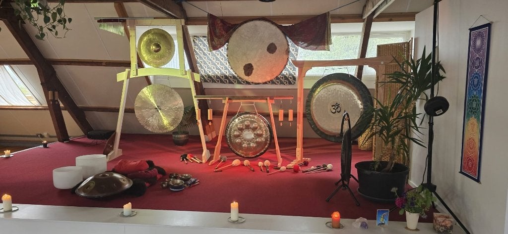 Sjamanentrommel  xxl/ Motherdrum 125 cm, dubbelzijdig, Ophalen, Nieuw, Trommel