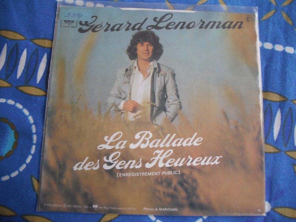 Gerard Lenorman - La Ballade des Gens Heureux., Cd's en Dvd's, Vinyl Singles, Ophalen of Verzenden, Zo goed als nieuw, Pop