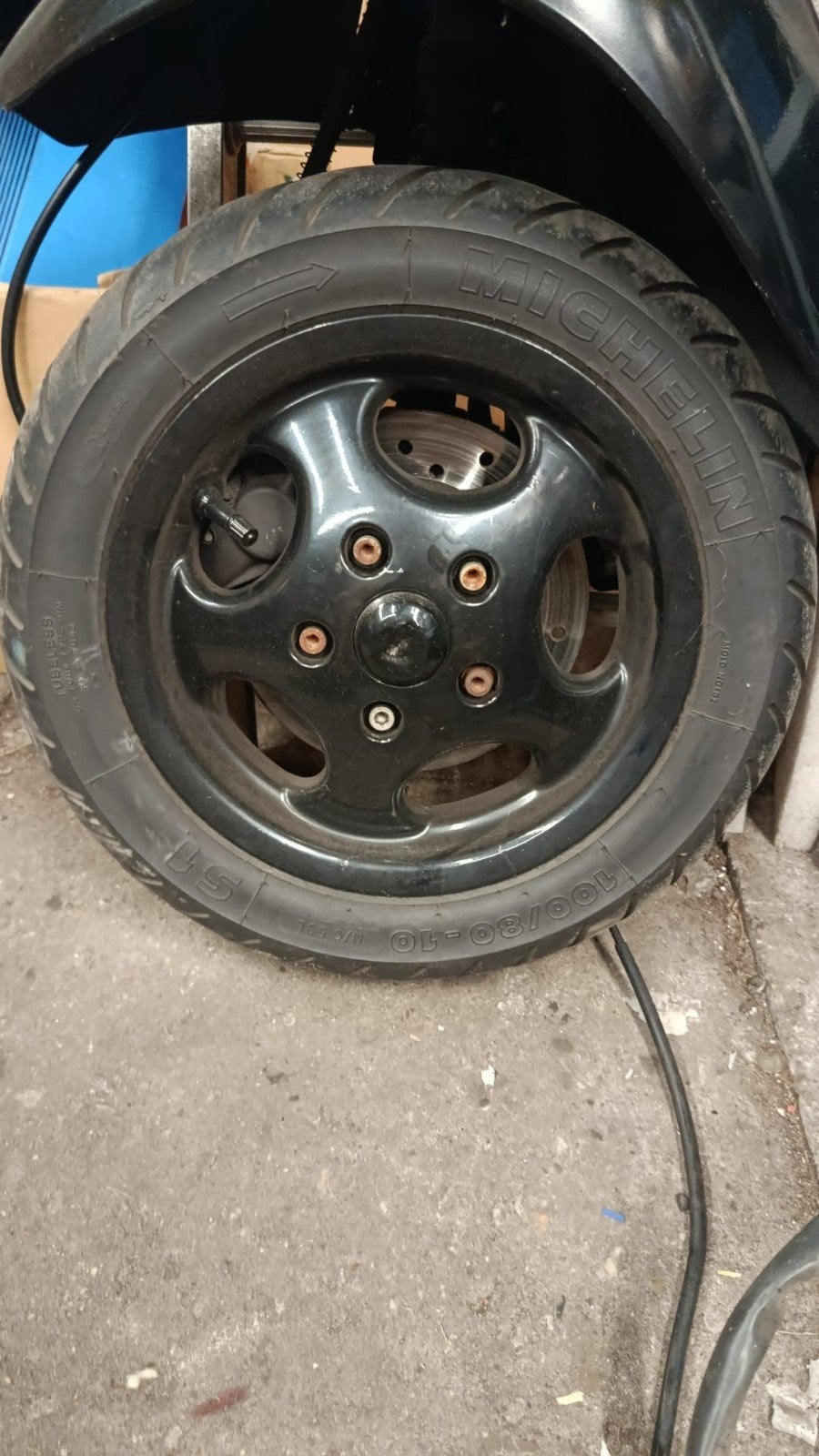 Nette H2O voorvelg/Zip SP velg met Michelin band, Ophalen of Verzenden