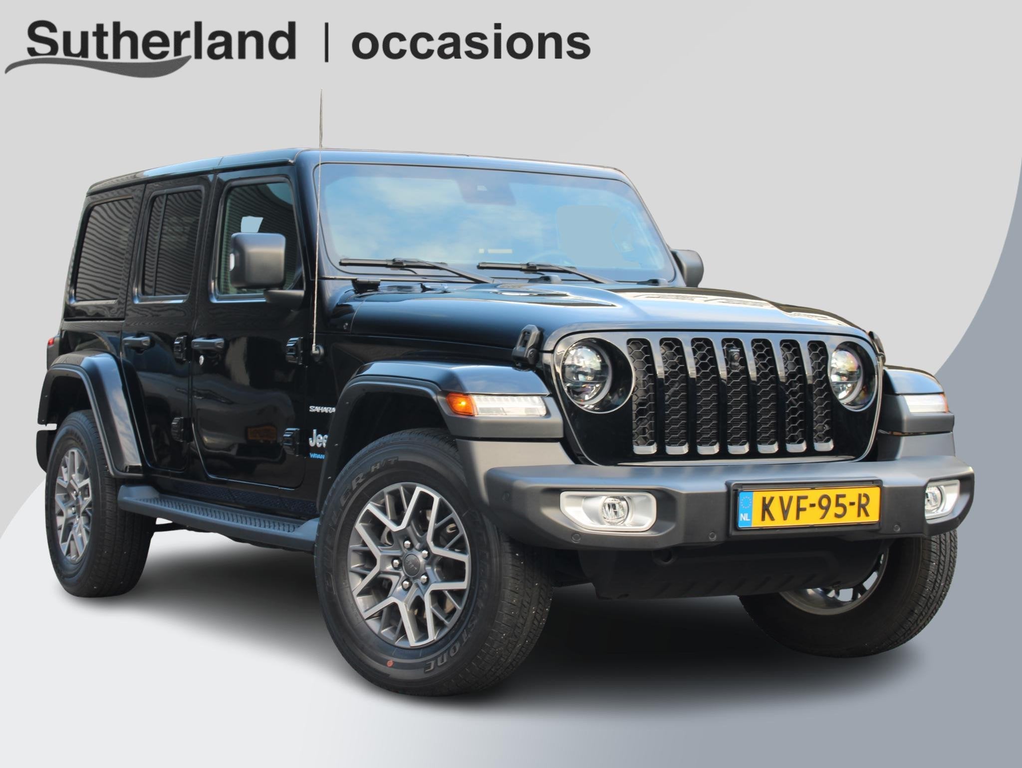 Jeep Wrangler Unlimited 4xe 380pk Sahara PHEV | Leder | Stoe, Auto's, Automaat, 4 cilinders, Cabriolet, Bedrijf
