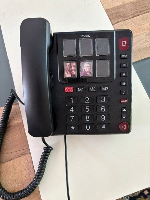 Fysic vaste dementietelefoon met fototoetsen, Ophalen, Zo goed als nieuw