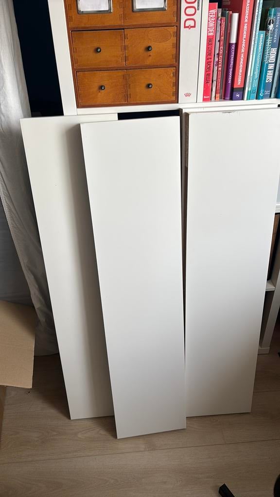 4 ikea ophangplaken wit, Ophalen, 50 tot 100 cm, Zo goed als nieuw, Minder dan 100 cm