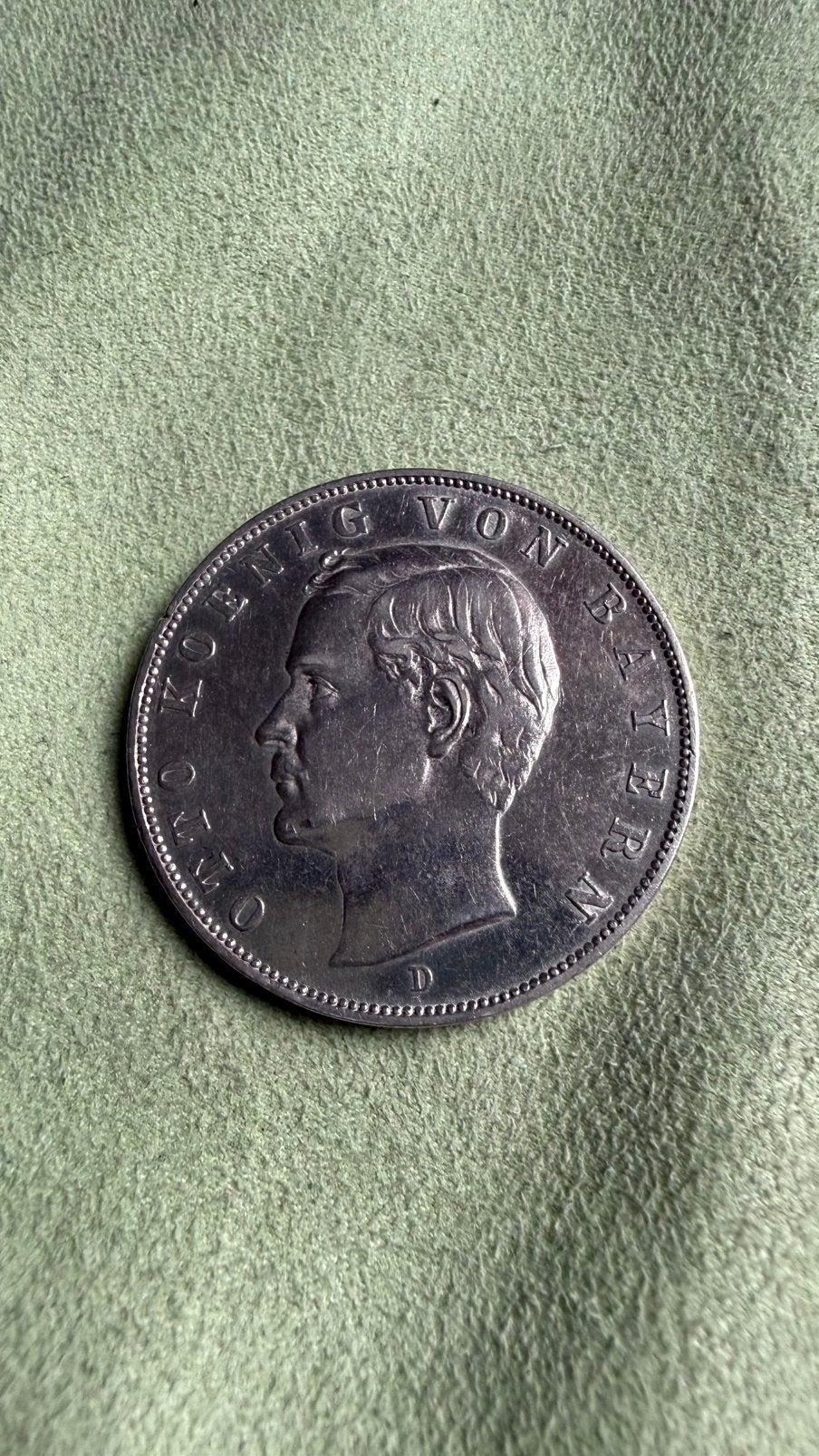 1913 GERMANY German States BAVARIA King OTTO 3 Mark, Ophalen of Verzenden, Duitsland