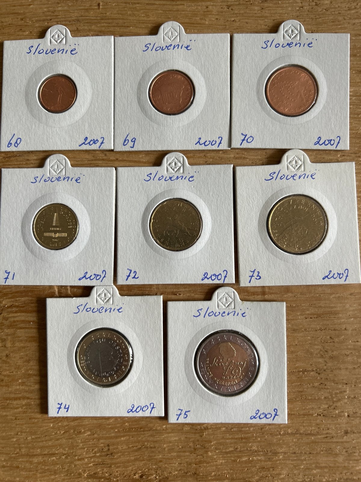 Sloveense Euromunten Set 2007 - Complete Collectie, Ophalen of Verzenden, Slovenië, Overige waardes, Setje