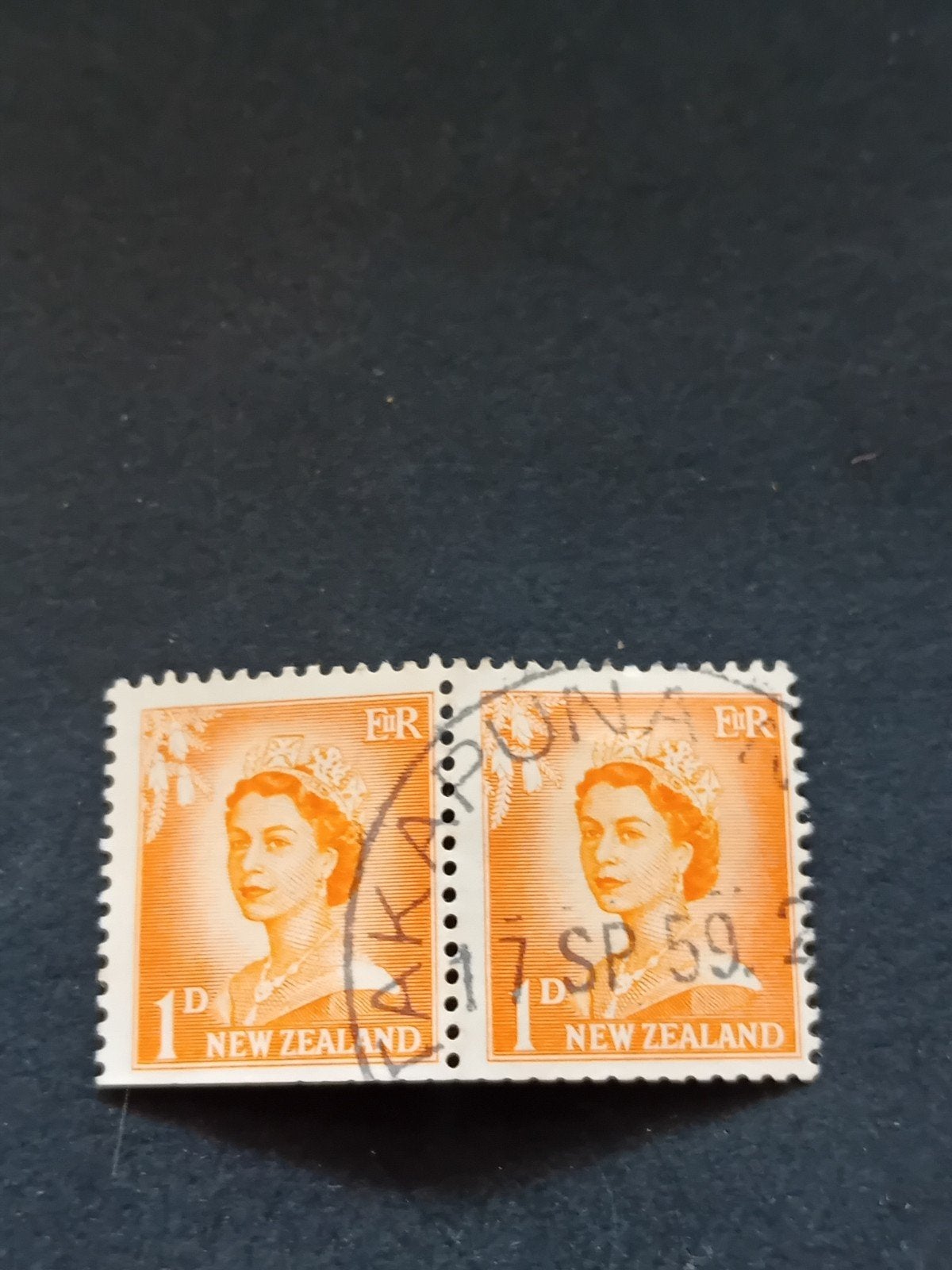 Nieuw-Zeeland 1959 Koningin Elizabeth II postzegels, Postzegels en Munten, Ophalen of Verzenden, Gestempeld