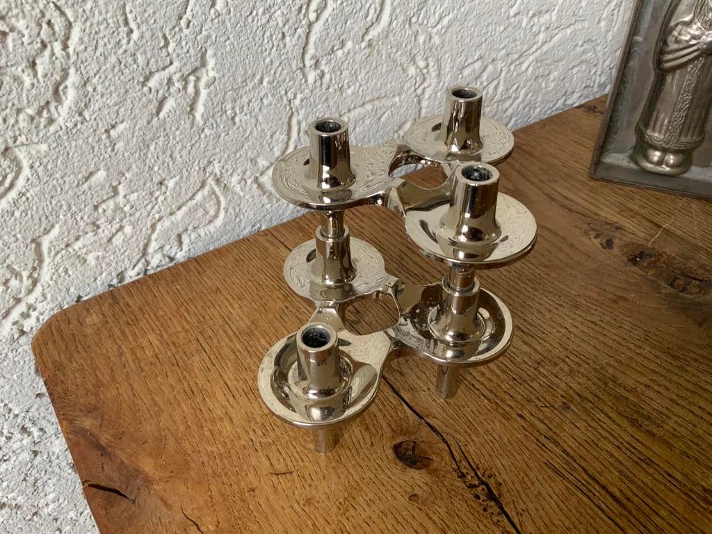Stel Vintage modulaire STOFF Nagel Desing kandelaars Orion, Ophalen of Verzenden