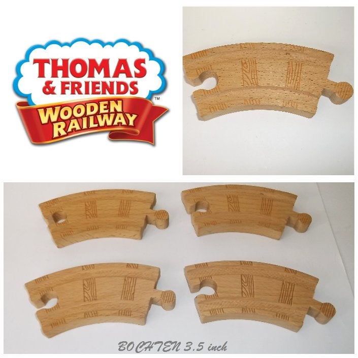 Thomas de Trein Houten Series x4 Bochten 3.5 inch, Ophalen of Verzenden, Zo goed als nieuw
