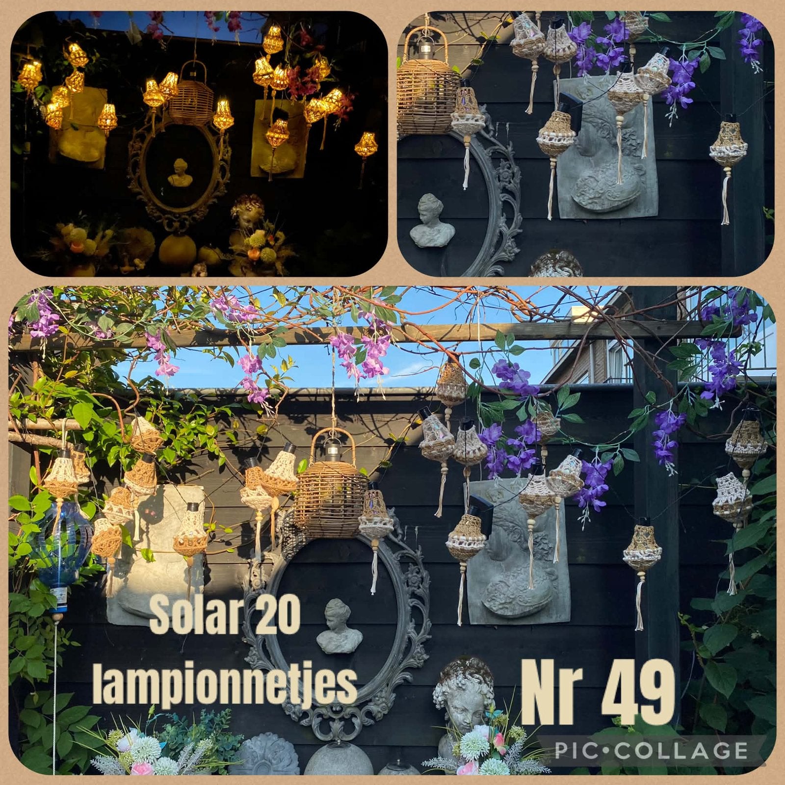 Solar lampionnetjes - Sfeervolle buitenverlichting, Ophalen, Minder dan 50 watt, Overige typen, Nieuw