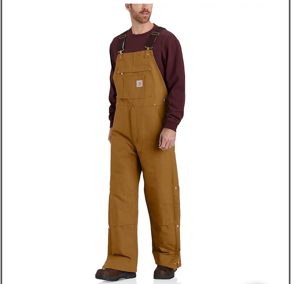 Carhartt Heren Overall Firm Duck Diamond Quilt Gevoerd, Ophalen of Verzenden, Nieuw, Maat 52/54 (L), Beige