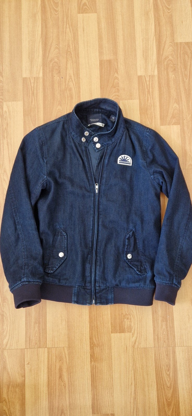 Mooie donkerblauwe spijkerjas van Scotch & Soda, Ophalen of Verzenden, Zo goed als nieuw, Scotch & Soda, Jongen