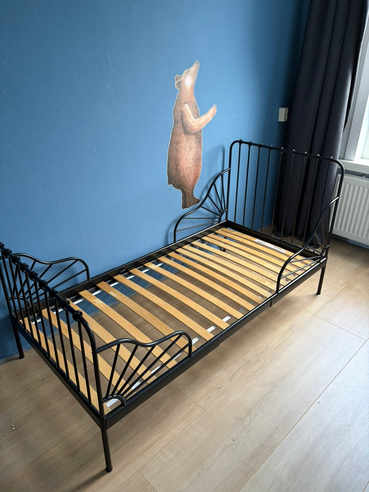 Ikea minnen kinderbed peuterbed te koop, Huis en Inrichting, Ophalen, Eenpersoons, Wit, Zo goed als nieuw
