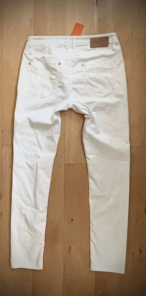 Nickjean Nick Jean slim fit jeans broek wit 42 / UK 12, Kleding | Dames, Ophalen of Verzenden, Zo goed als nieuw, Wit, W33 - W36 (confectie 42/44)