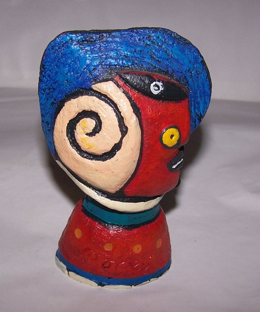 Clemens Briels - Sculptuur/flessenstop. Nieuwstaat., Handgemaakt, Minder dan 20 cm, Ophalen of Verzenden, Overige materialen