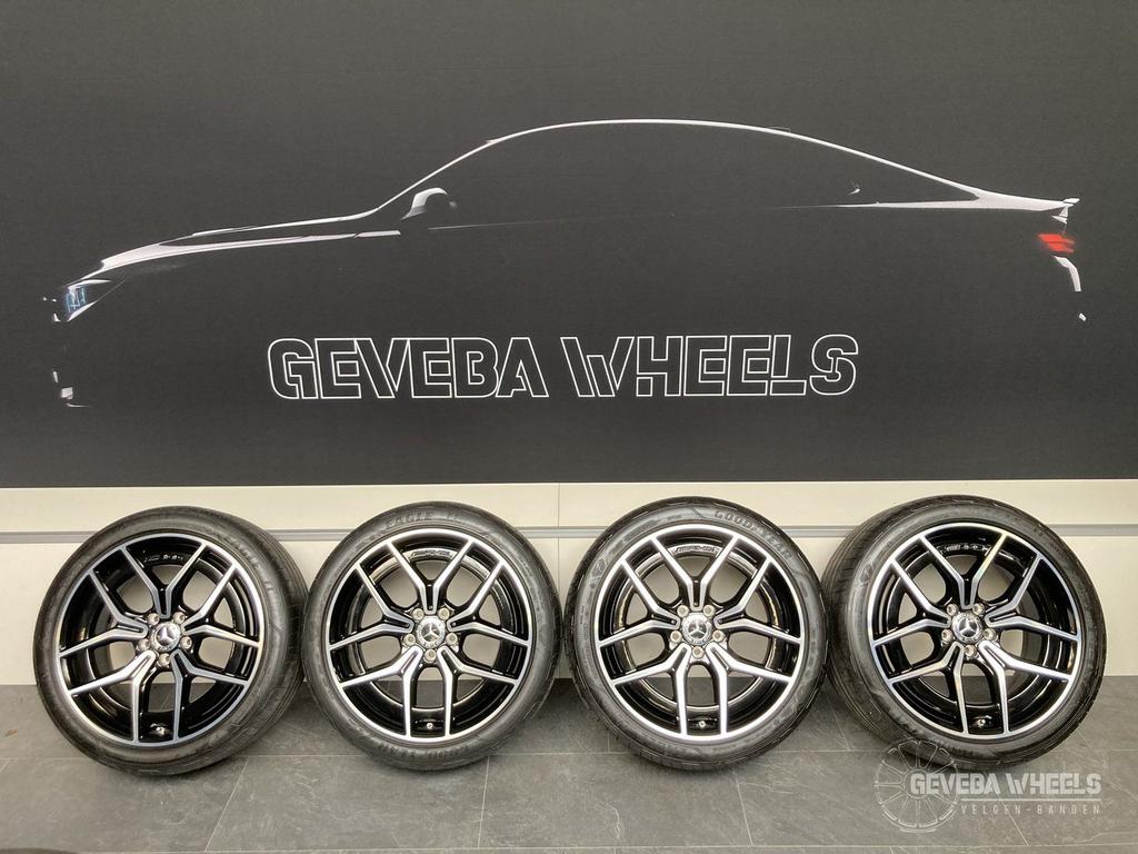 19” originele Mercedes E W213 AMG velgen + banden 5x112 A213, Auto-onderdelen, Banden en Velgen, 19 inch, Gebruikt, 255 mm, -