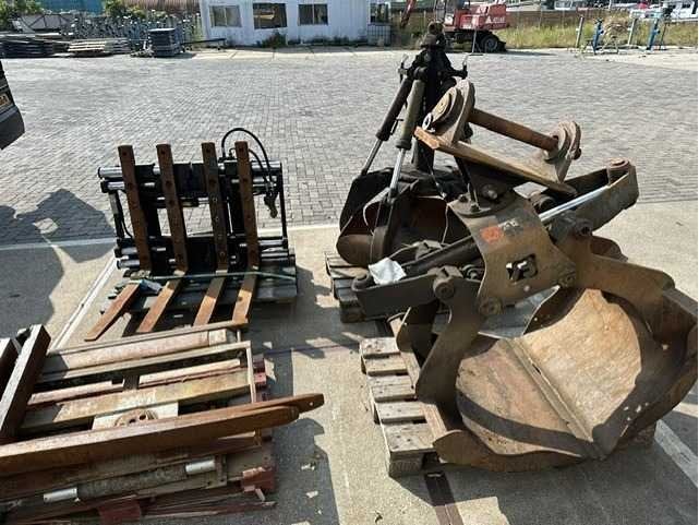 Hydraulische machine toebehoren (4x), Graaflaadcombinatie