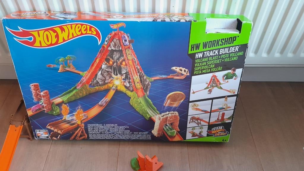 Hotwheels Vulcano blast, Kinderen en Baby's, Speelgoed | Racebanen, Ophalen of Verzenden, Gebruikt, Opwindmechanisme, Hot Wheels