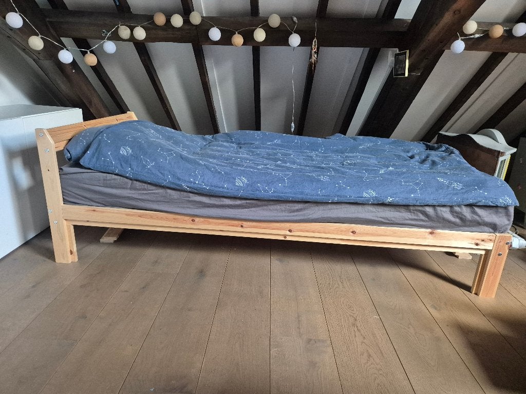 Bed, Ophalen, Strak, 90 cm, Eenpersoons