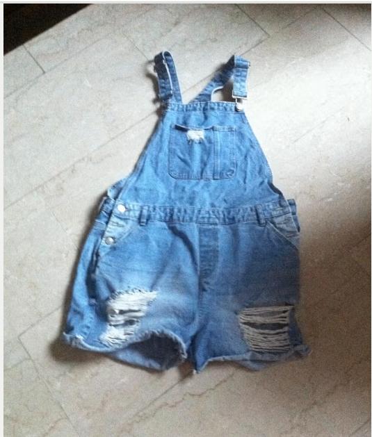Dames spijkerstof hot pants mt44 Denim, Kort, Blauw, Maat 42/44 (L), Ophalen of Verzenden
