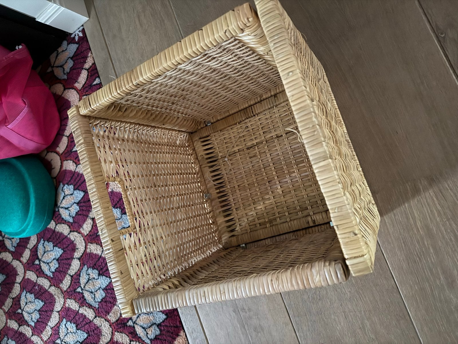 3x IKEA rotan manden voor Kallax kast, Ophalen, Gebruikt, Gevlochten, Mand