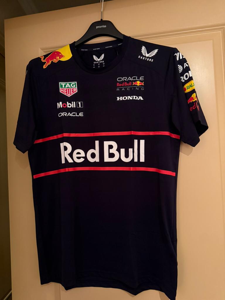 Heren - Team T-shirt 2025 - Red Bull Racing, Ophalen of Verzenden, Nieuw, Maat 48/50 (M), Blauw