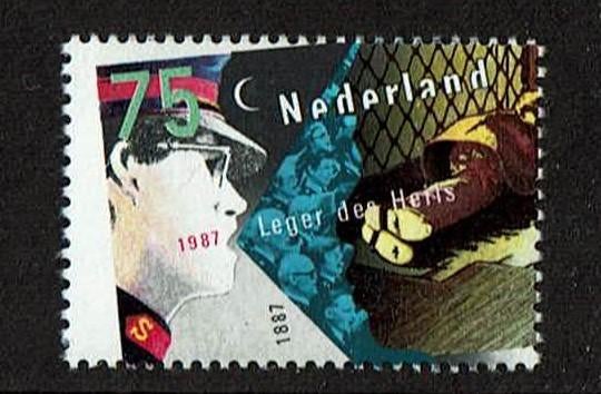 Nederland plaatfout NVPH / Mast stip links van 1887 postfris, Verzenden, Na 1940, Postfris