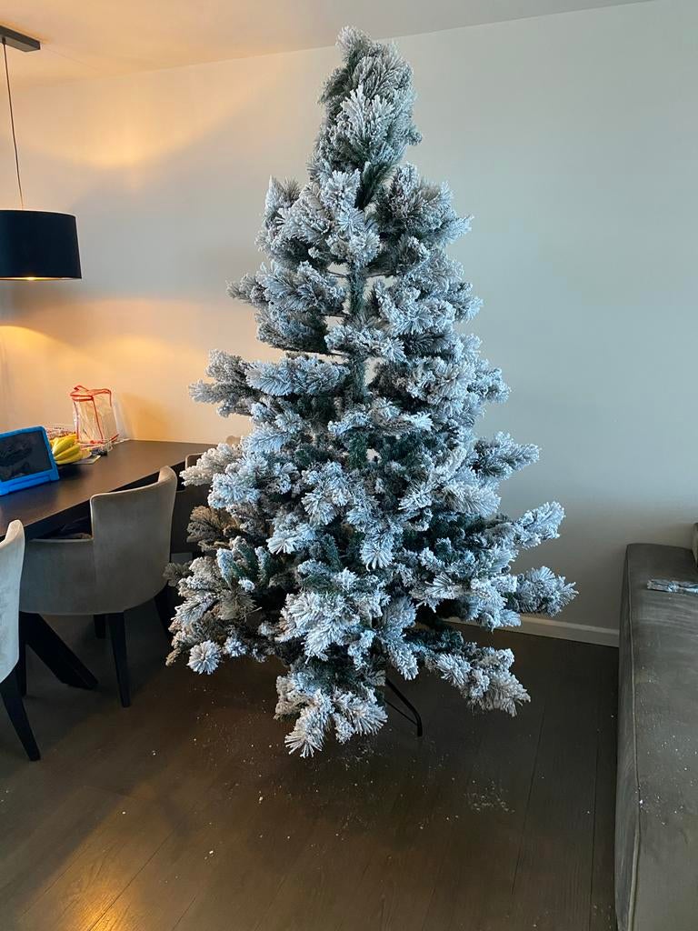 kunst kerstboom vancouver frosted met witte sneeuw, Ophalen, Zo goed als nieuw