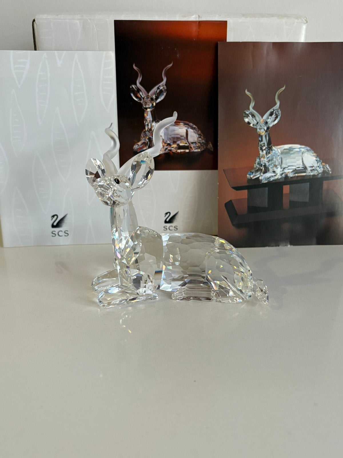 Swarovski jaarstuk Koedoe, Ophalen of Verzenden, Zo goed als nieuw, Figuurtje