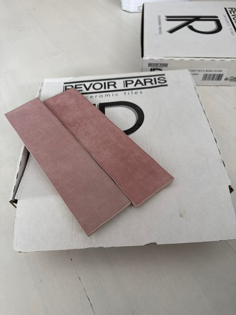 1,5 doos Revoir Paris tegels Atelier Vieux Rose Gloss, Doe-het-zelf en Verbouw, Tegels, Ophalen, Nieuw, Minder dan 20 cm, 20 tot 40 cm