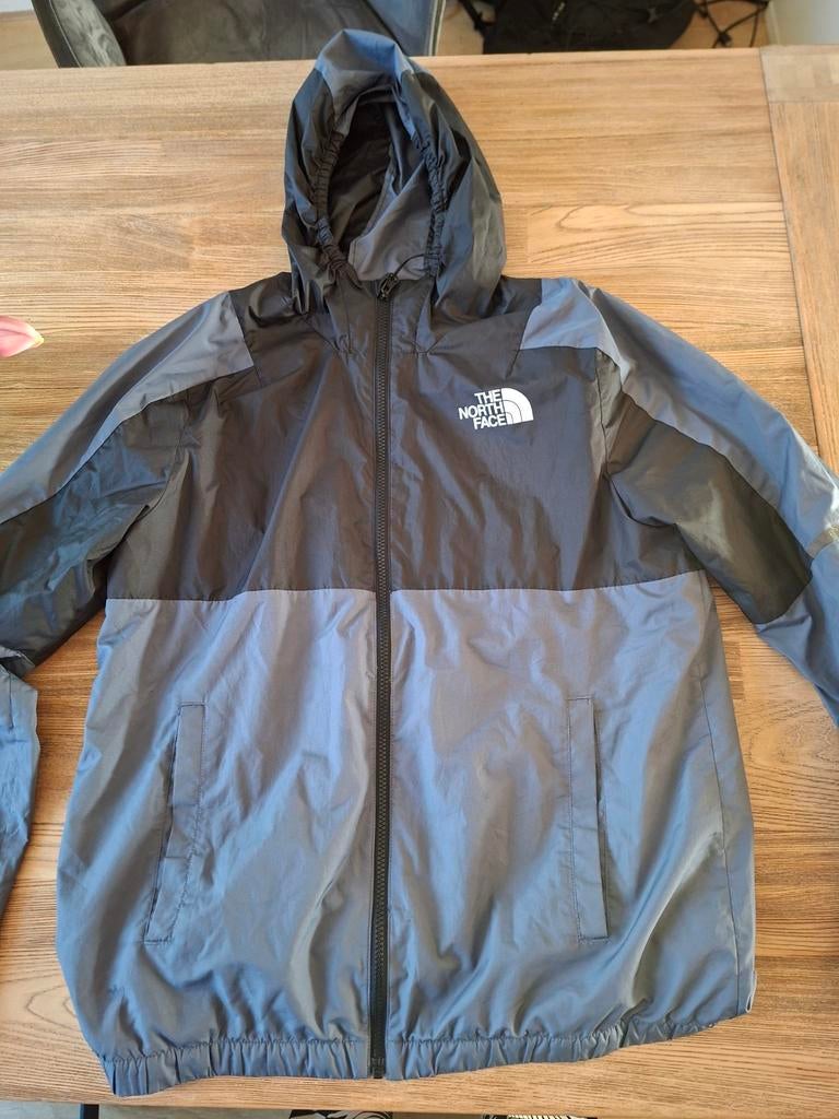 The North Face Windbreaker Jas maat M - Zwart/Grijs, Kleding | Heren, Jassen | Zomer, Maat 48/50 (M), Zwart, Ophalen of Verzenden