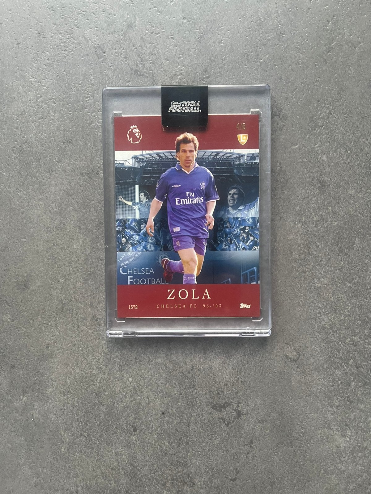2025 Topps Total Football Gianfranco Zola /5, Ophalen of Verzenden, Zo goed als nieuw, Plaatje