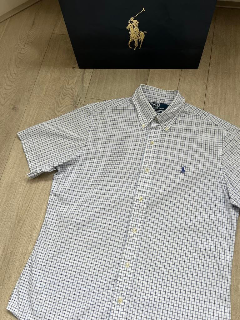 Polo Ralph Lauren Overhemd - Maat M, Kleding | Heren, Overhemden, Verzenden, Zo goed als nieuw, Wit, Halswijdte 39/40 (M)