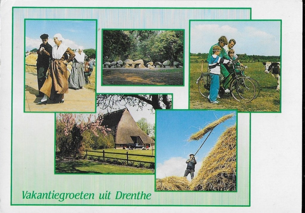 Drenthe gelopen ansichtkaart ( 340 ), Ophalen of Verzenden, 1980 tot heden, Gelopen, Drenthe
