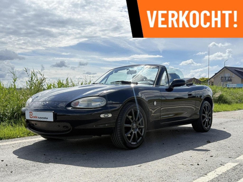 Mazda MX-5 NB 1.8i / 140PK / Distributie V.V / Nwe APK / Net, Euro 2, Zwart, 4 cilinders, Cabriolet