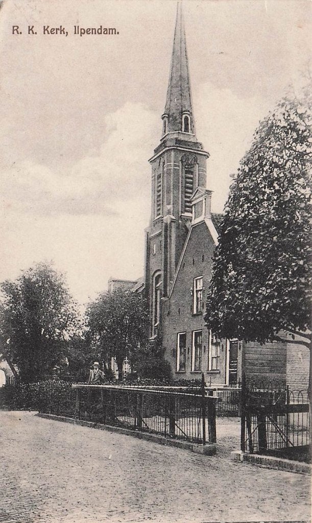 703-161-011 R K Kerk Ilpendam, Verzenden, Voor 1920, Noord-Holland