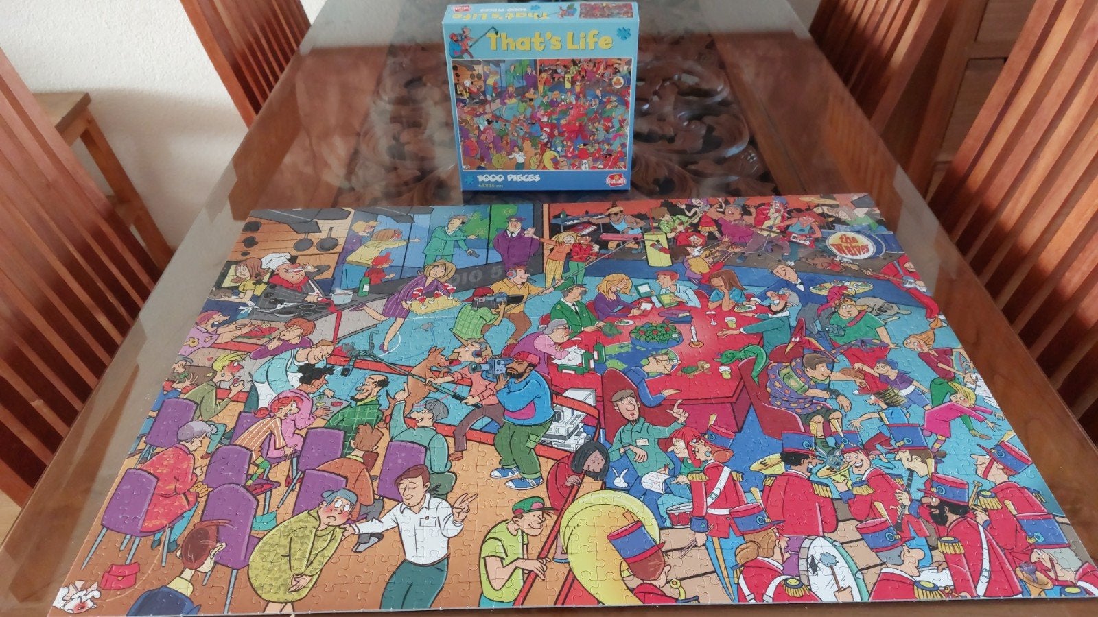 fanfare that's life puzzel 1000 stukjes, Ophalen, 500 t/m 1500 stukjes, Zo goed als nieuw, Legpuzzel