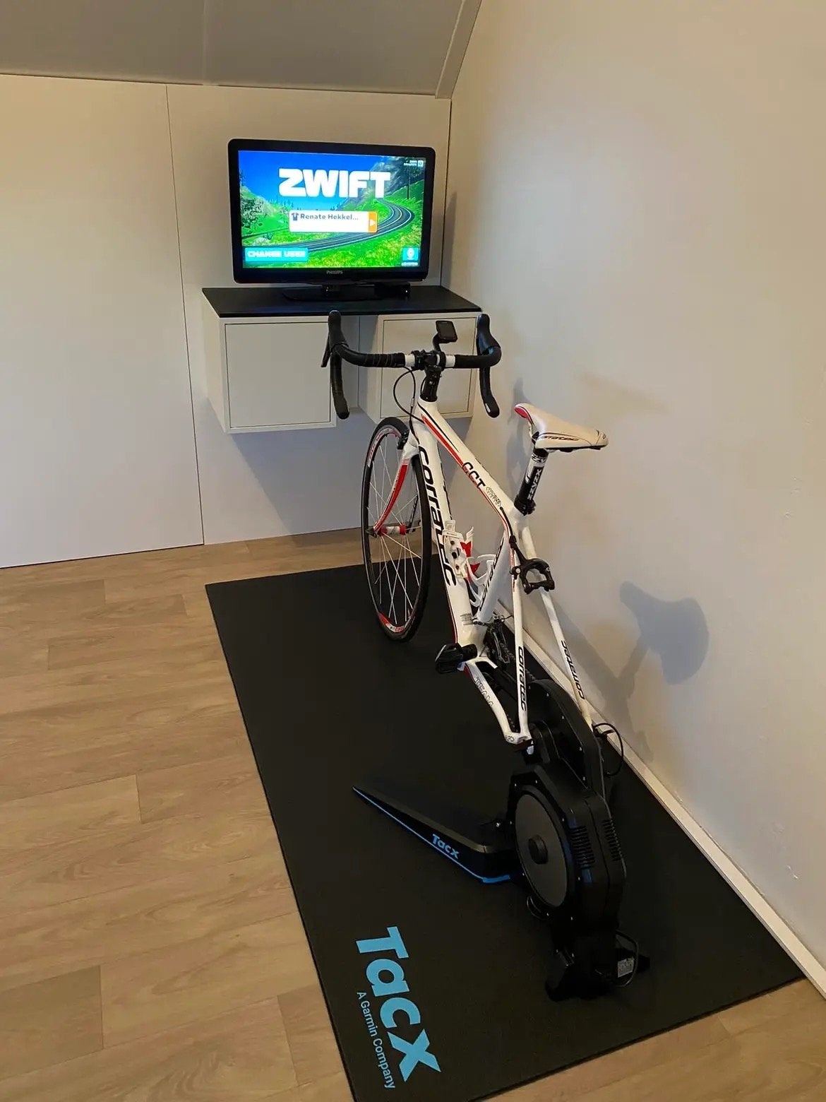 Tacx flux2 incl. complete fiets en accecoires, Sport en Fitness, Ophalen, Gebruikt, Overige typen