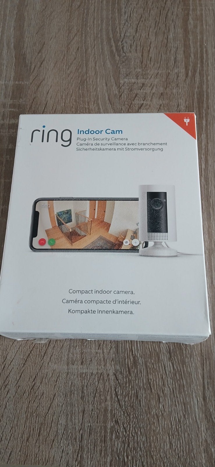 Ring Indoor Cam - Beveiligingscamera, Ophalen of Verzenden, Zo goed als nieuw, Binnencamera