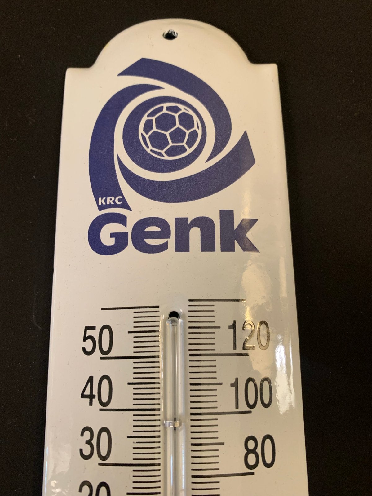 Emaille thermometer KRC Genk - We're magic, Ophalen of Verzenden