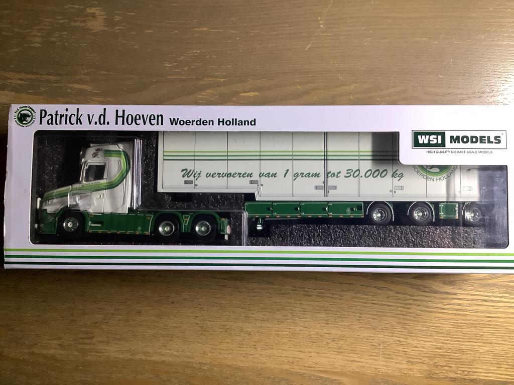 WSI Models Patrick v.d. Hoeven Scania Vlastuin Torpedo, Hobby en Vrije tijd, Modelauto's | 1:50, Ophalen of Verzenden, Nieuw, Bus of Vrachtwagen