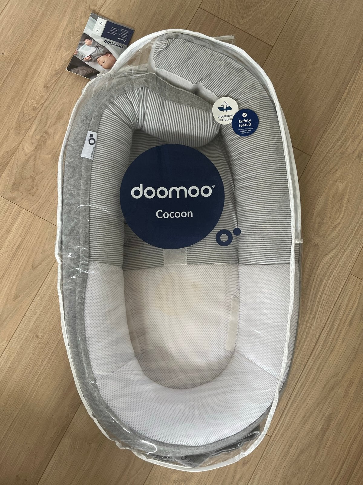 Doomoo Cocoon Babynest - Classic Grey, Ophalen, Gebruikt, Overige typen