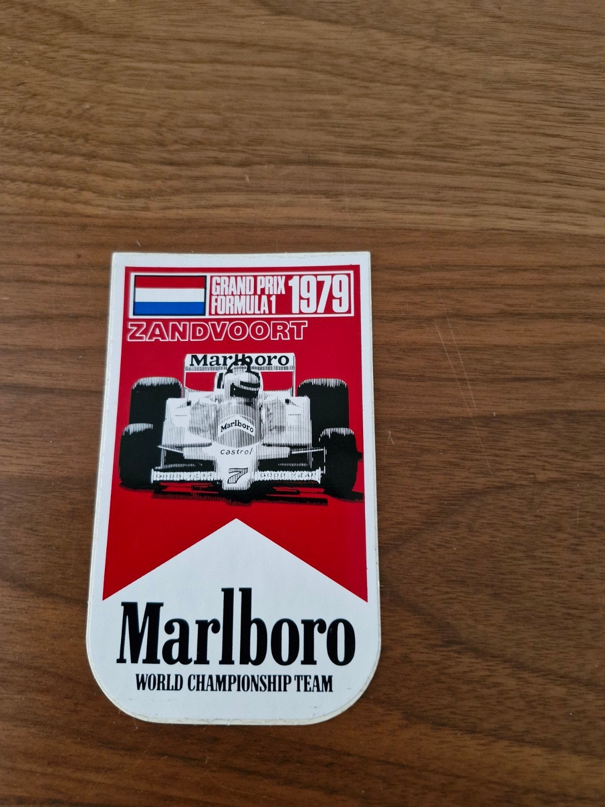 Vintage Marlboro F1 Grand Prix Zandvoort 1979 Sticker, Verzamelen, Ophalen of Verzenden, Zo goed als nieuw, Auto of Motor
