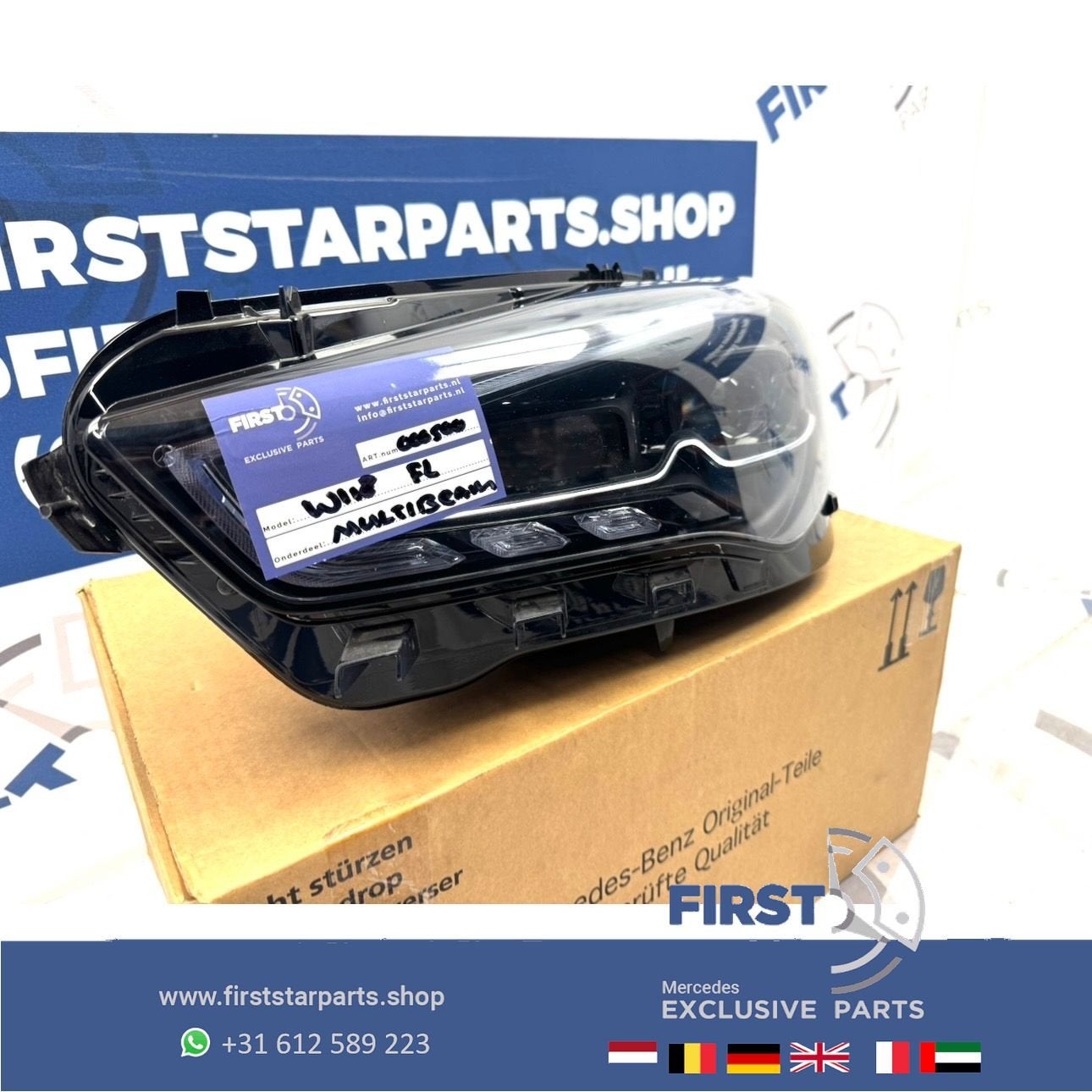 C118 W118 CLA FACELIFT KOPLAMP Mercedes LINKS MULTIBEAM 2019, Gebruikt, -, Ophalen of Verzenden, -