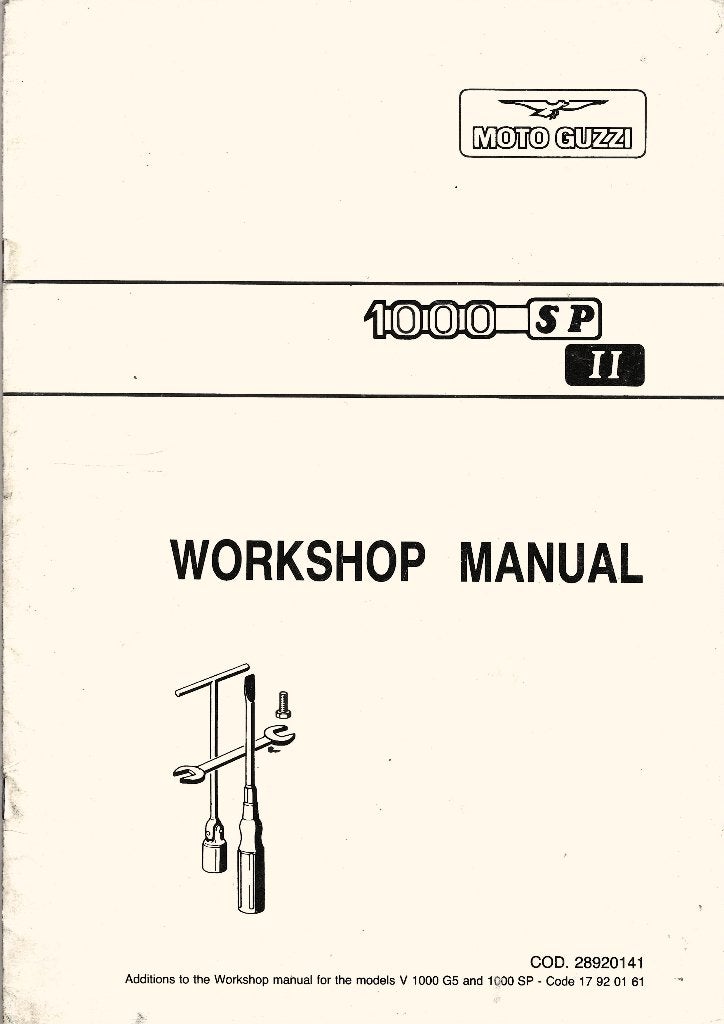 Moto Guzzi 1000 SP Additions workshop manual (7976z), Verzenden, Moto Guzzi